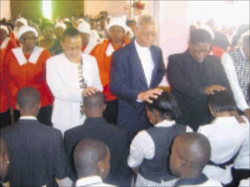 CONFIRMATION: A number of young people were confirmed yesterday. Pic. Dan Fuphe. 07/09/08. © Sowetan.