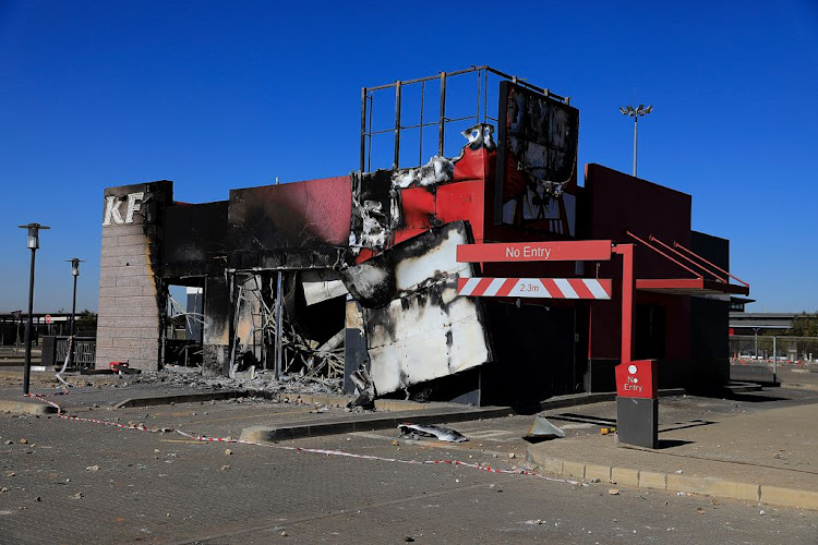 The aftermath of some of the looting and destruction of property in Gauteng. File photo.