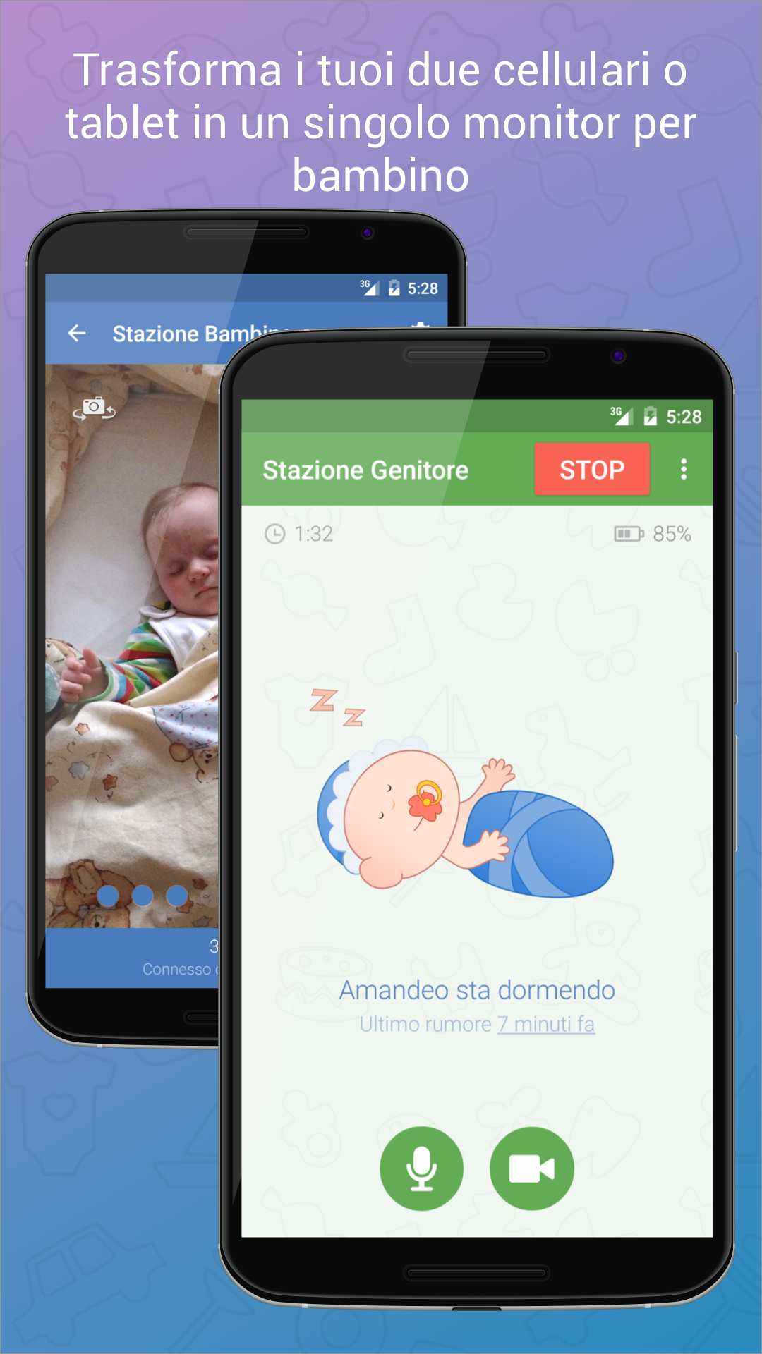Android application Baby Monitor 3G - Video Nanny screenshort