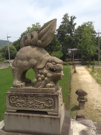 六所神社狛犬