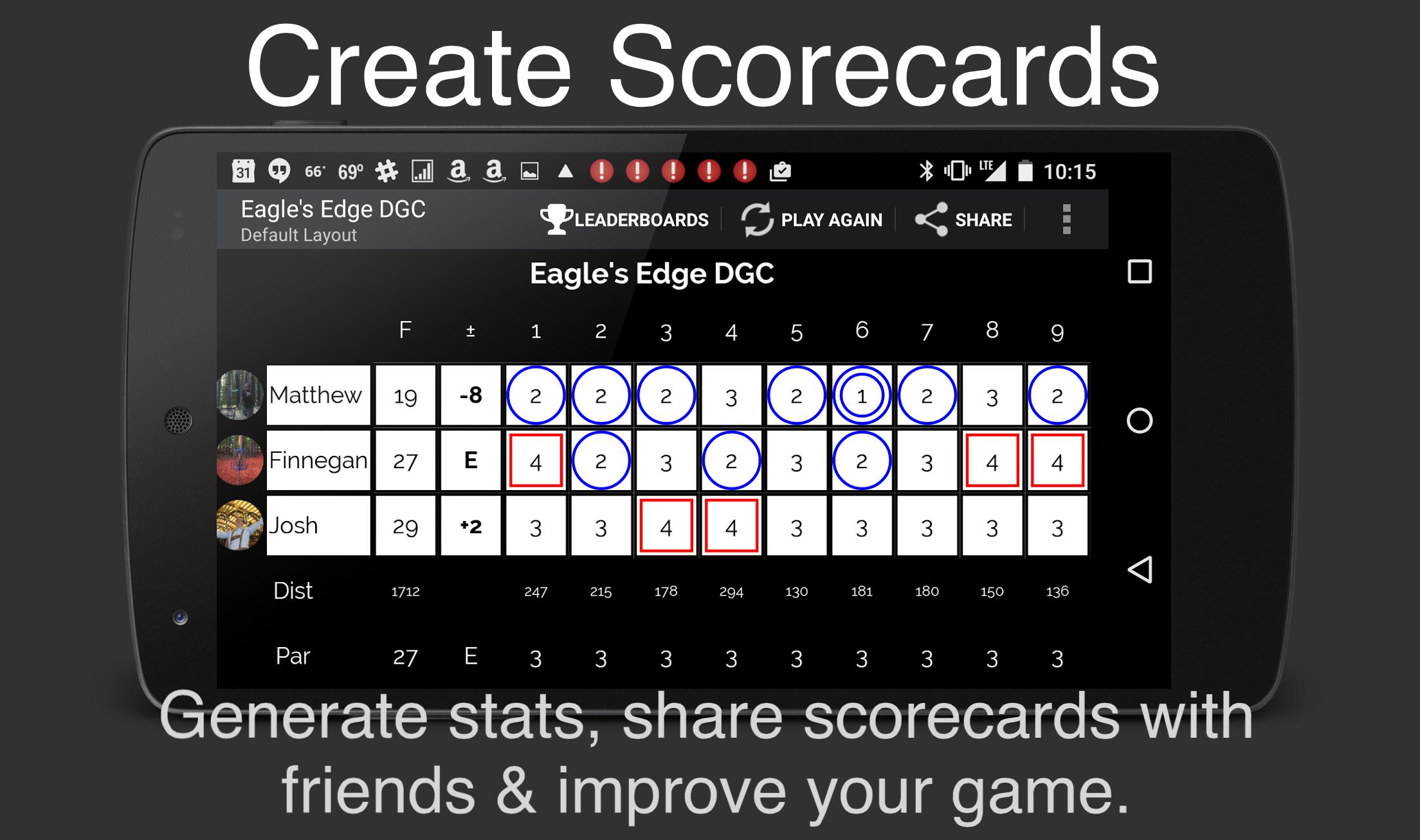 Android application UDisc+ Disc Golf App screenshort