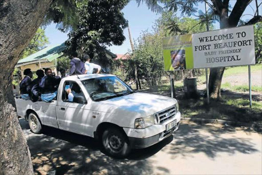 ON HIGH ALERT: Some pupils from Thubalethu High in Fort Beaufort had to leave school after suffering from what is believed to be food poisoning Picture: MICHAEL PINYANA