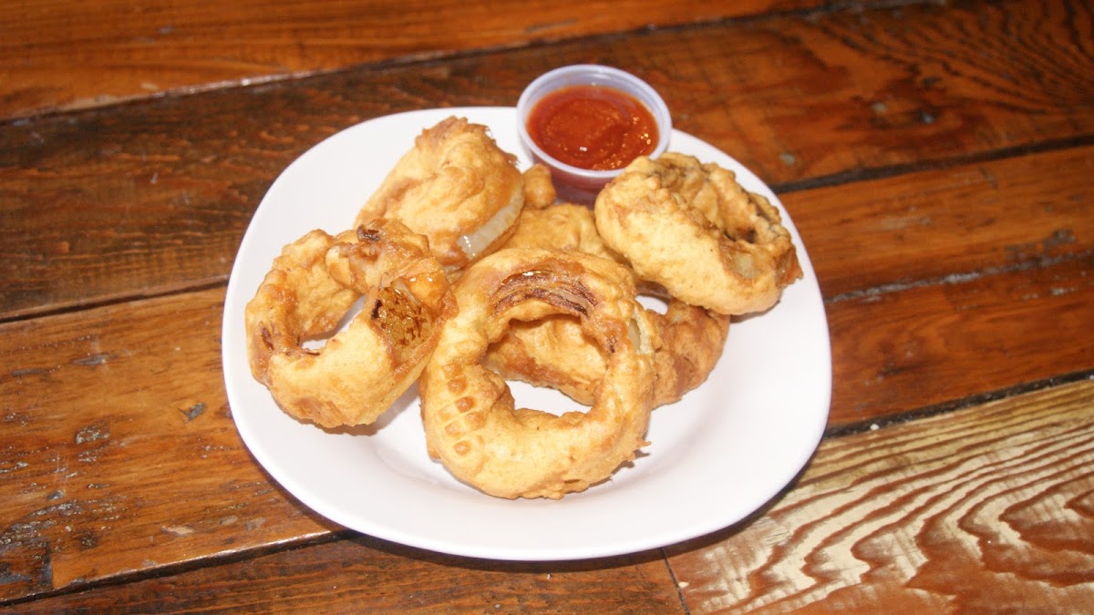 Gluten Free Onion Rings, All of our Fried items are fried in a separate deep fryer