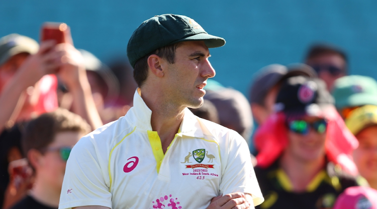 Pat Cummins of Australia looks on during day five of the Third Test match in the series between Australia and South Africa at Sydney Cricket Ground on January 8 2023 in Sydney, Australia. Picture: MARK KOLBE/GETTY IMAGES
