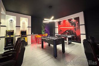 Entertainment for all the family in the air-conditioned, Star Wars-themed games room