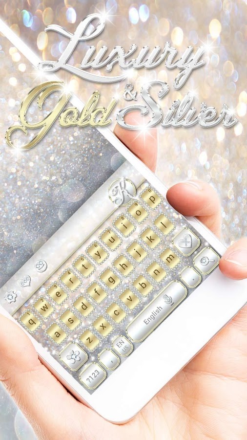 Monogram K - Gold & Silver Keyboard — приложение на Android