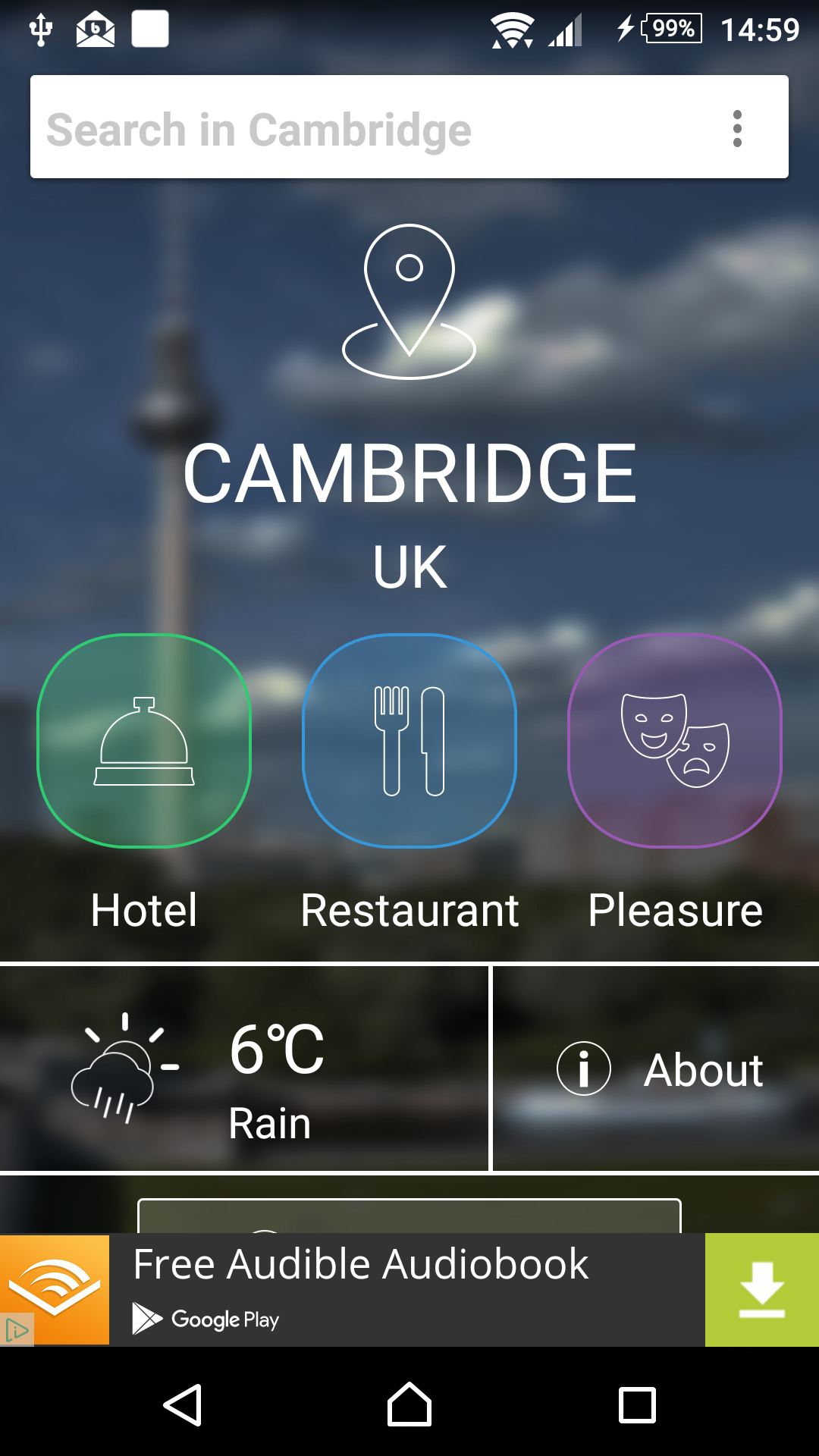 Android application Cambridge Local screenshort