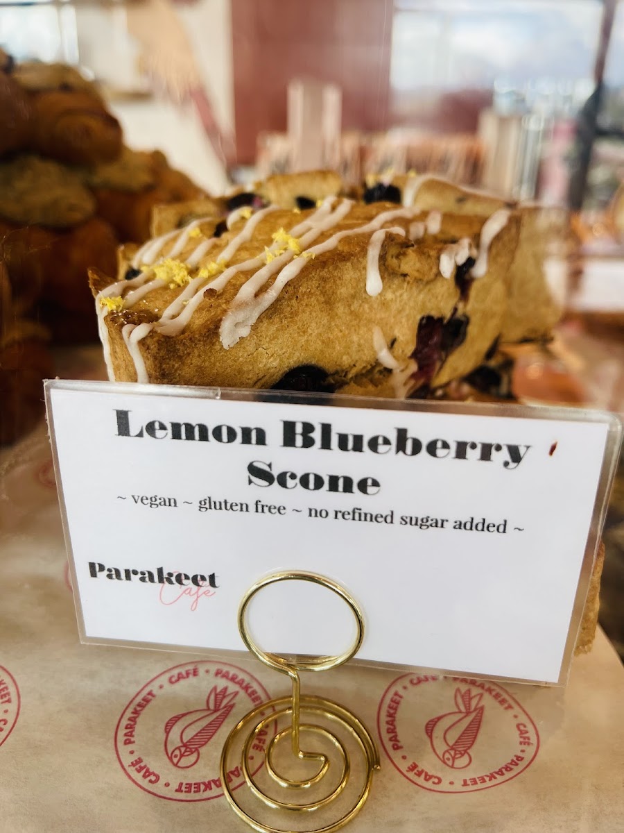 Gluten free lemon blueberry scone