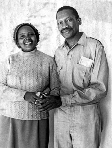 Struggle icons Zondeni Veronica and Robert Sobukwe soon after his release from Robben Island.