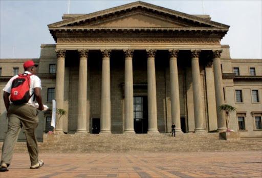 Some Wits students protested against the financial exclusion of some students with historical debt. File photo.