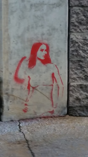 Red Graffiti Girl