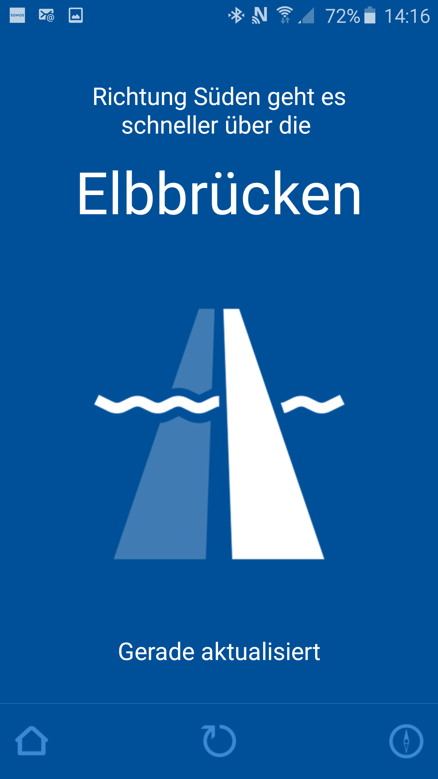 Android application Crossing Elbe screenshort