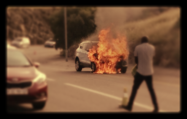 This Kuga was on its way back to a dealership in Alberton. Picture: WARREN KROG
