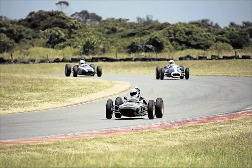 TURNING WHEELS: Formula One cars (from the 60's) took to the track at the EL Grand Prix circuit on Saturday Picture: MARK ANDREWS