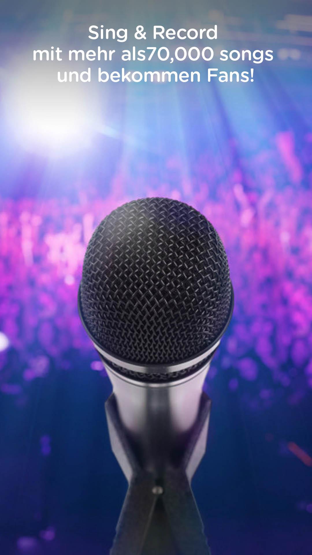 Android application Red Karaoke Sing &amp; Record screenshort