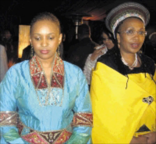 Royalty: Queen Mantombi Zulu and Princess Bukhosi Zulu at the Ukucimela event in North West. PHOTO: Pic: ELISHA MOLEFE. 12/07/2009. © Sowetan.