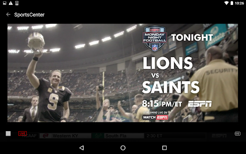   ESPN- screenshot thumbnail   