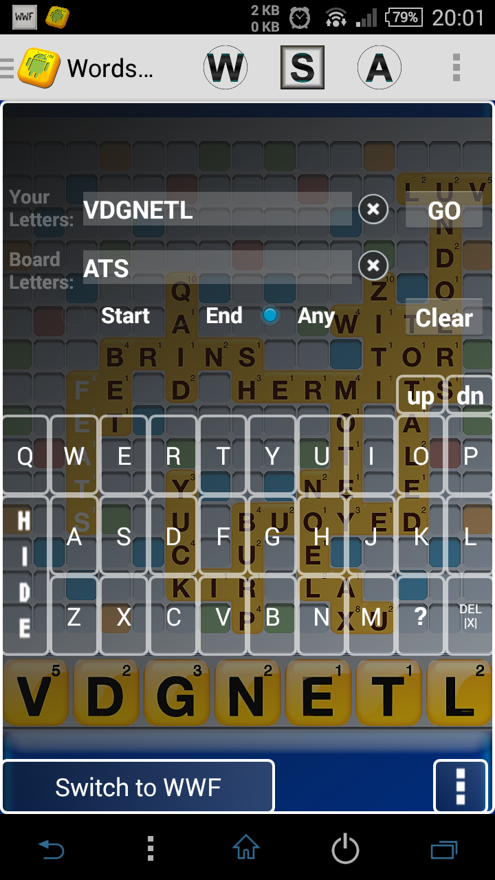 Android application Words Cheat screenshort