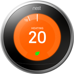 Nest thermostat front view