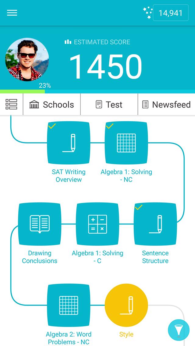 Android application Prep4 SAT screenshort