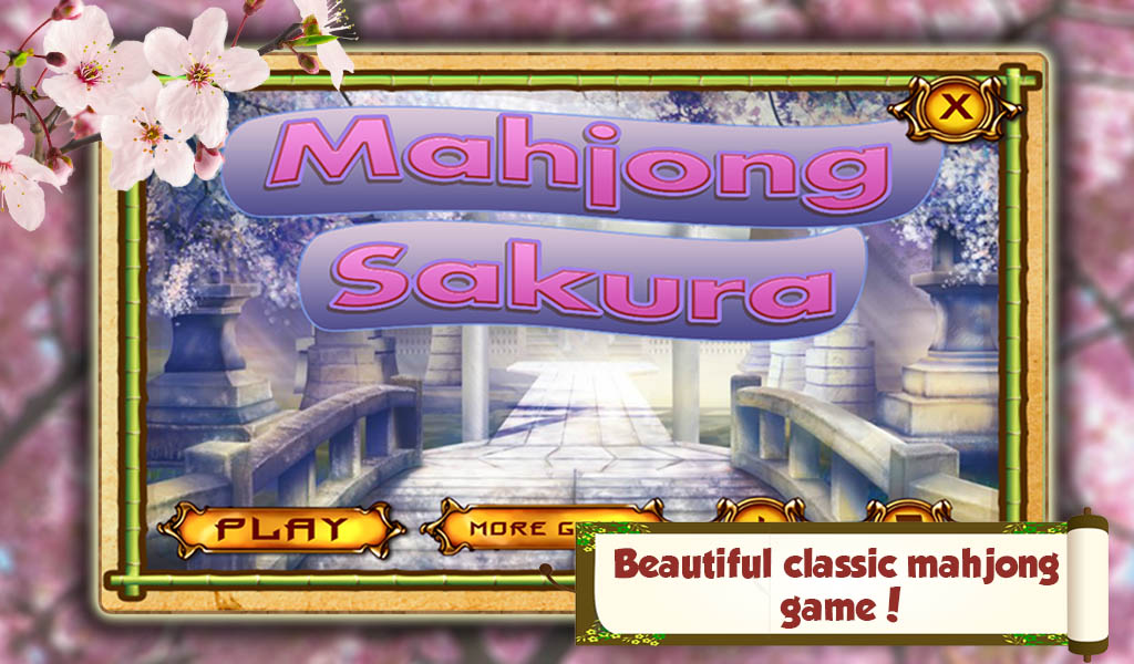 Android application Mahjong Sakura screenshort