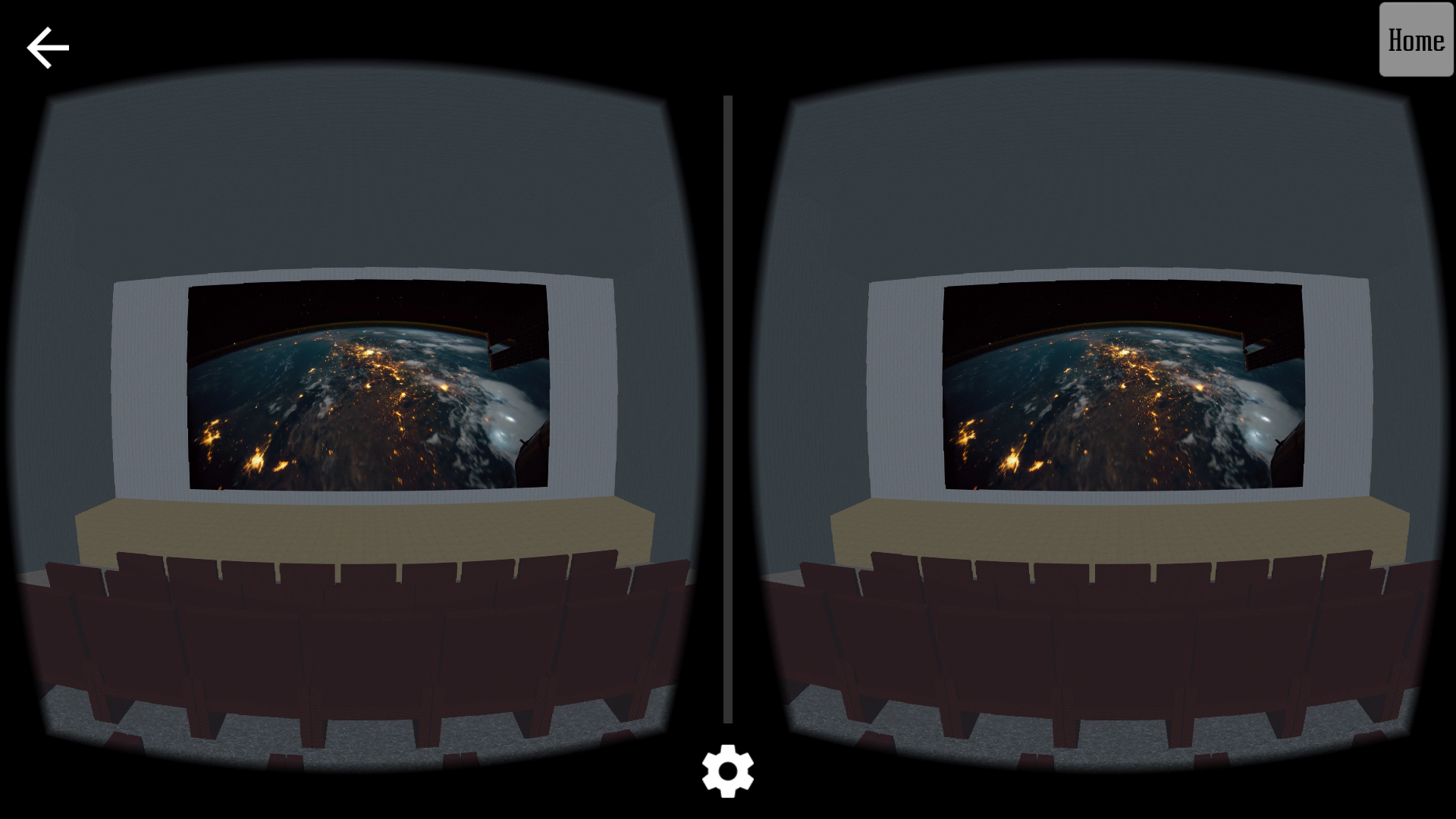 Android application VR Movie Theater Pro screenshort