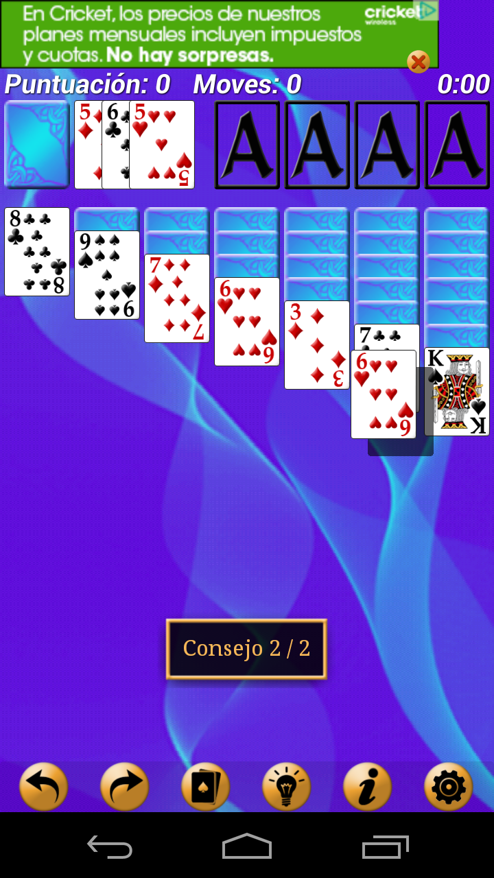 Android application Solitaire Super Pack screenshort