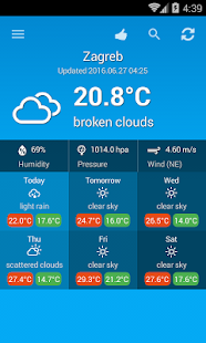 Weather Croatia screenshot for Android