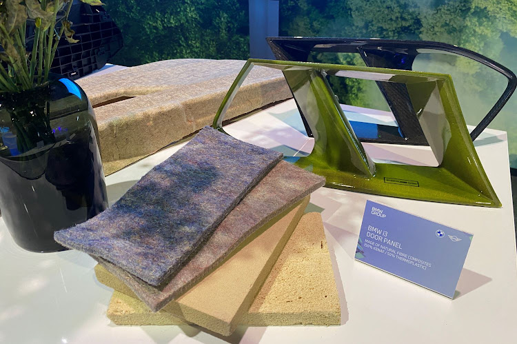 Creating new materials sustainably is key at the moment. BMW has even found a way to make fake carbon fibre from plant fibres.