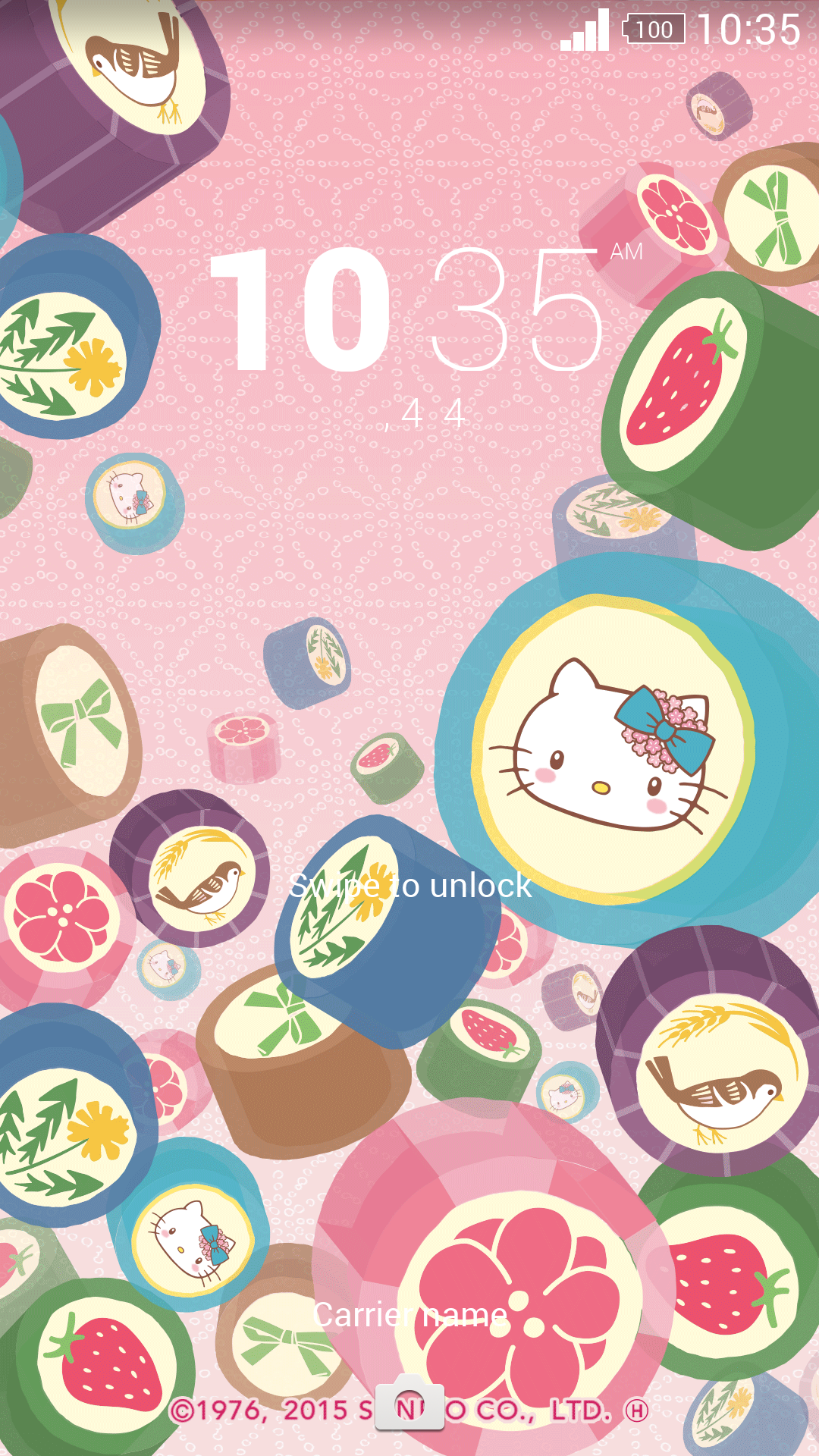 Android application Hello Kitty Japonism A Theme screenshort