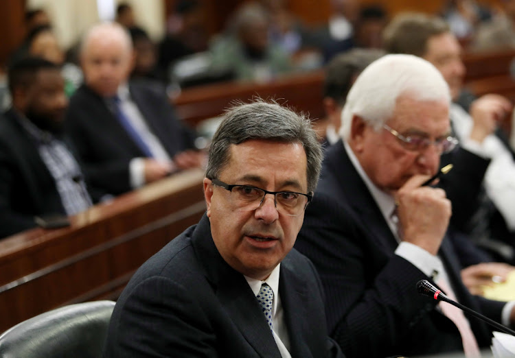 Former CEO of Steinhoff Markus Jooste in a picture taken when he was answering questions from the finance paliamentary commitee in Cape Town.