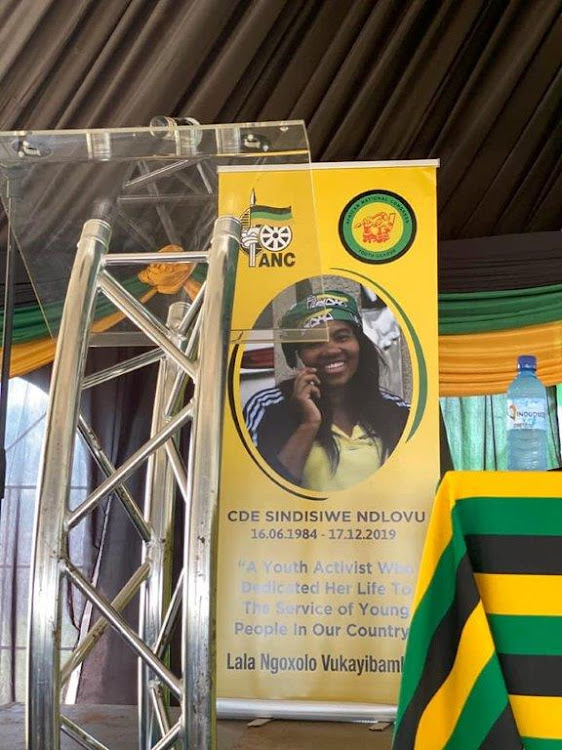 Slain KZN ANC member Sindisiwe Ndlovu was held in the midlands on Saturday