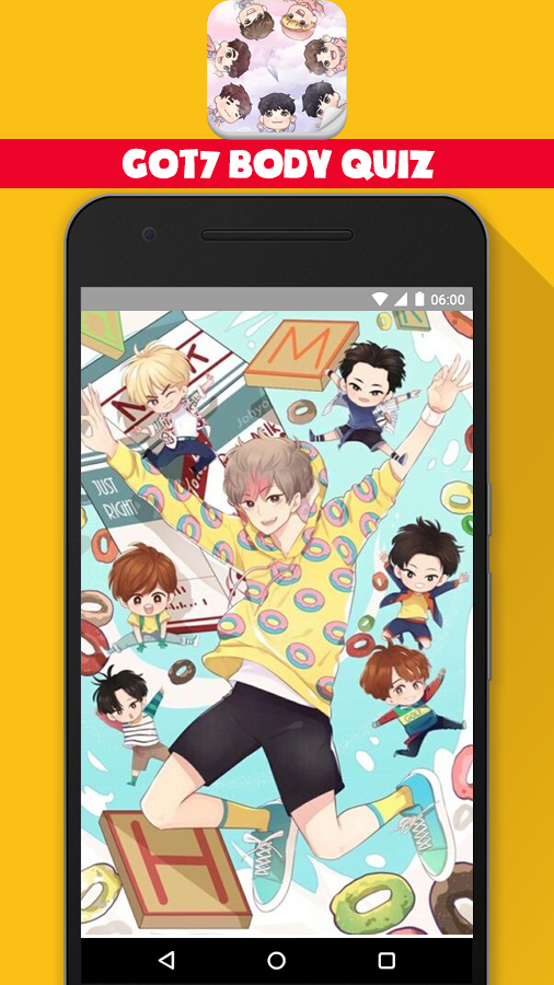 Android application GOT7 Body Kpop Quiz Game screenshort