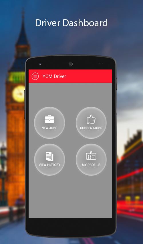 Android application YCM demo app for driver screenshort