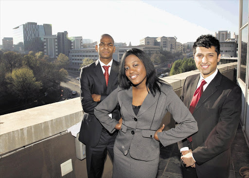Attorneys Ndumiso Dyantyi, Zanele Moloi and Amit Parekh have won the chance to spend a year at top law firms in New York within the next few weeks, thanks to a fellowship offered by the Law Society of South Africa and the Cyrus R Vance Centre for International Justice Picture: KEVIN SUTHERLAND