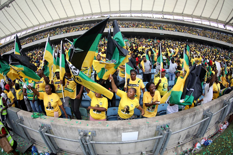 ANC supporters at Moses Mabhida Stadium in Durban during the party's manifesto launch. The writer says the DA’s moves are potentially dangerously divisive.