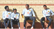Kaizer Chiefs players from left to right: Siphelele Ntshangase, Khama Billiat, Lebogang Manyama and Andriamirado Dax Andrianarimanana. Dax has since left the club. 