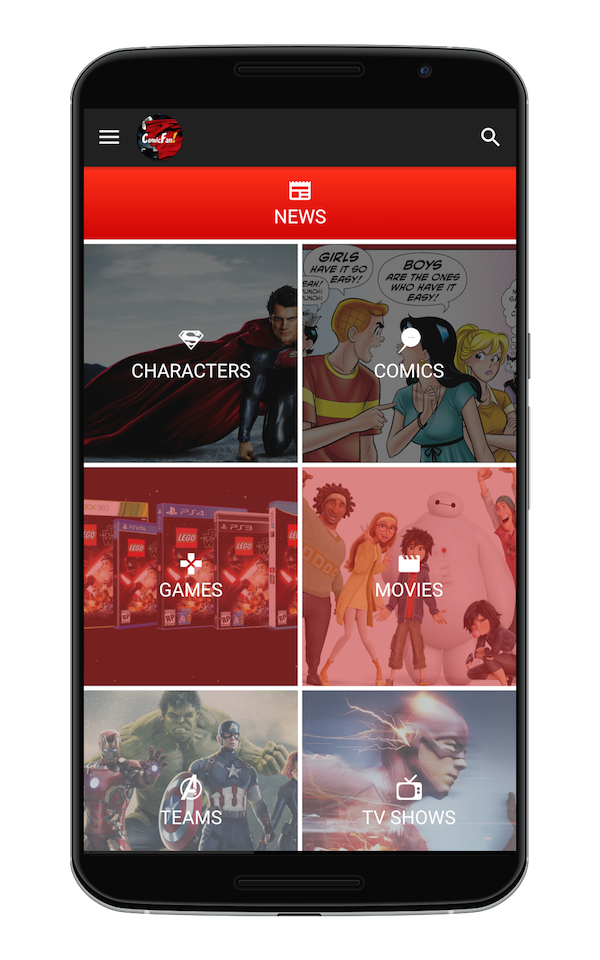 Android application ComicFan! screenshort