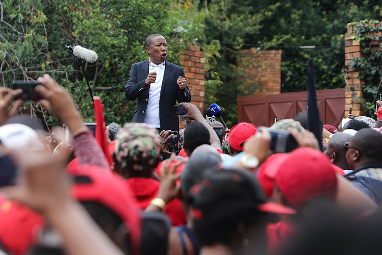 Malema being prosecuted to 'divert attention' from land expropriation issue says EFF.