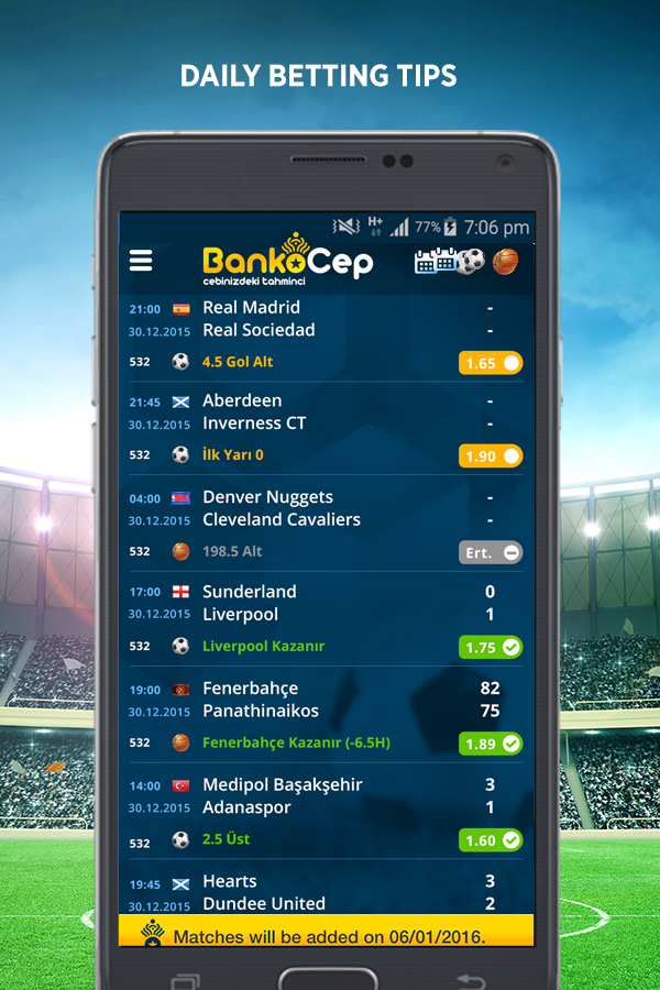 Android application BankoCep - Betting Tips screenshort