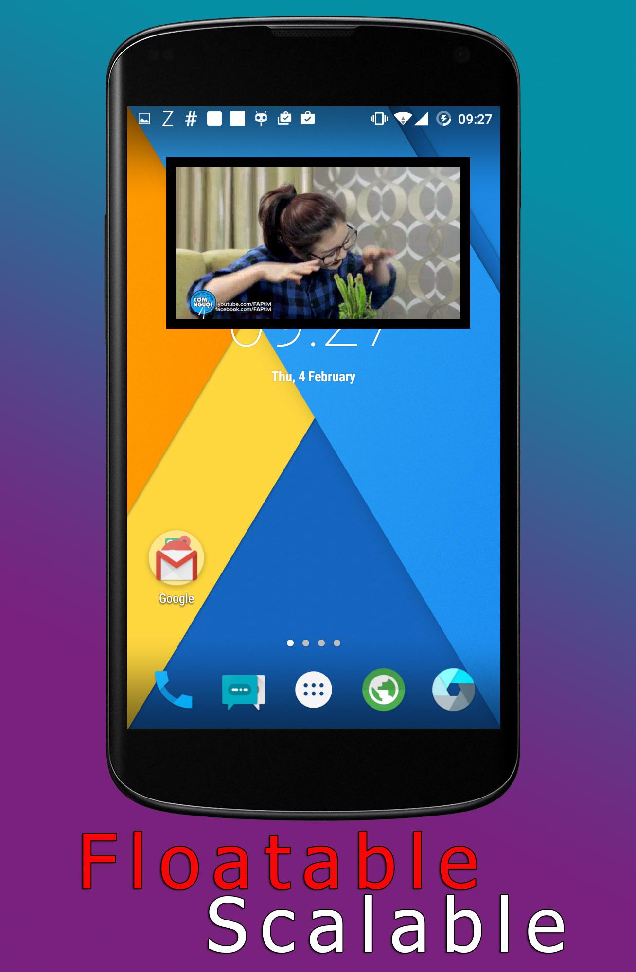 Android application Floating Video Player screenshort