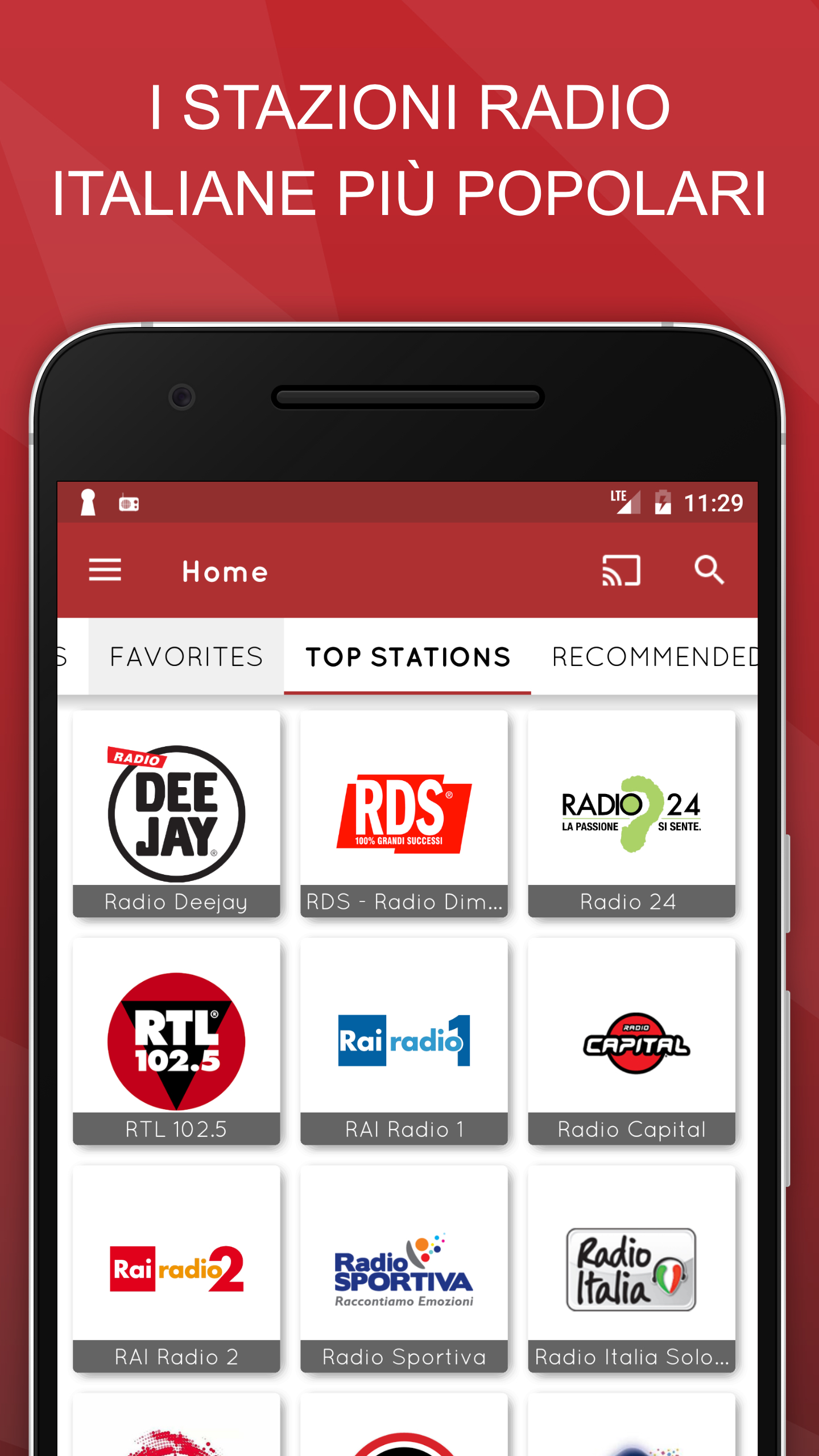 Android application myTuner Radio Pro screenshort