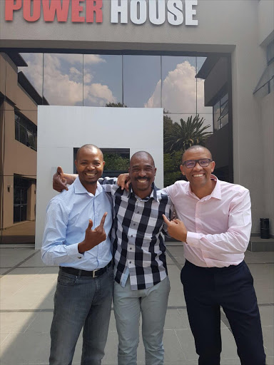 From left to right - Given Mkhari Bob Mabena and Andile Khumalo Picture: Supplied