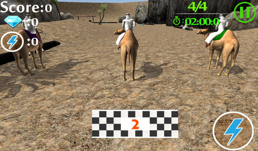 Android application camel race screenshort