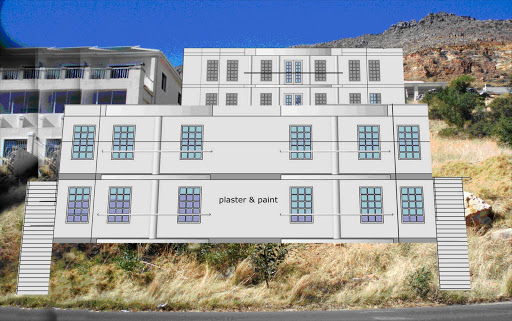 The picture above shows plans for a house that has outraged residents in Simon's Town, Cape Town.