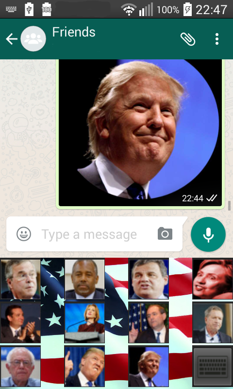 Android application Election Emojis screenshort