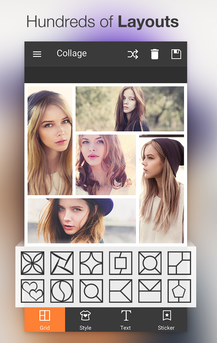 Android application Photo Collage Editor screenshort