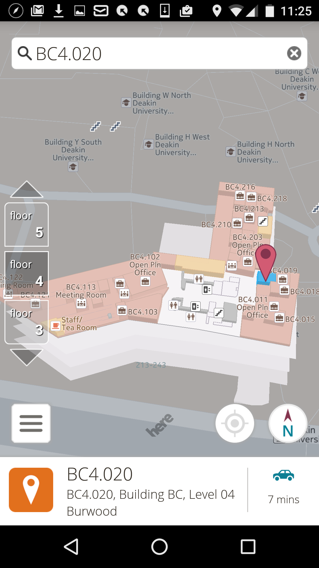 Android application Deakin Campus Compass screenshort