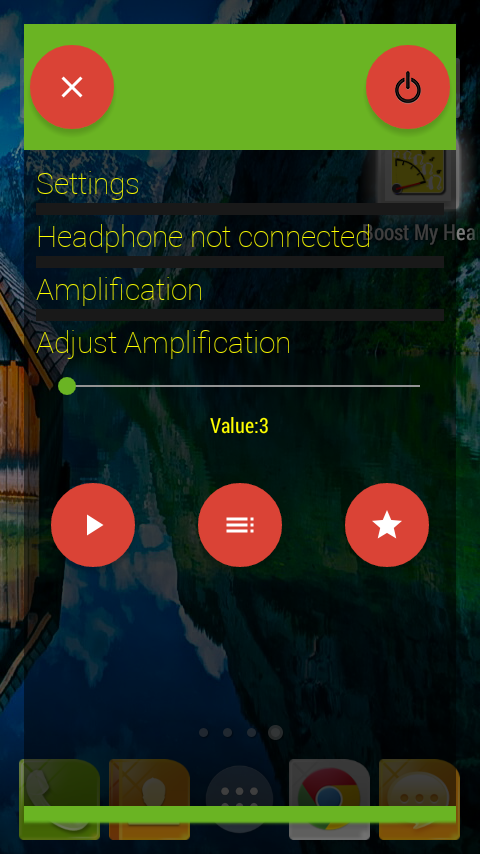 Android application Boost My Hearing screenshort