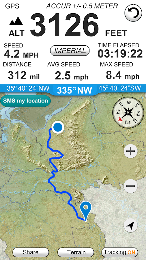 Altimeter GPS (Speedometer & Location Tracking)